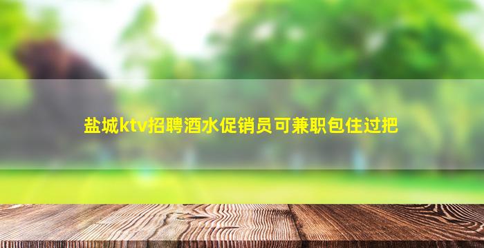 盐城ktv招聘酒水促销员可兼职包住过把
